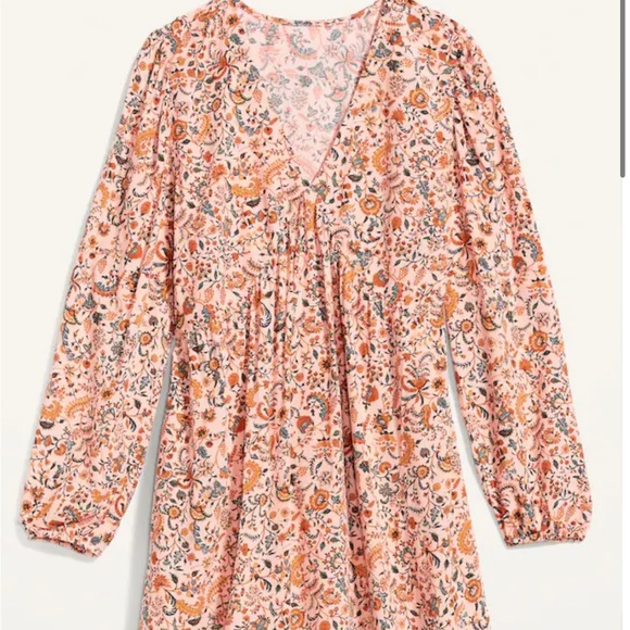 Old Navy floral long sleeve dress - Picture 2 of 4
